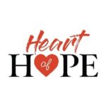 Compassionate Christian outreach logo with a heart symbol for Heart of Hope 777.